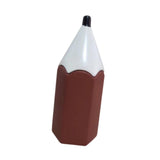 Maxbell Pencil Shaped Pen Holder Cute Makeup Brush Holder for Office Desk Home Decor Brown