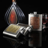 Maxbell Hip Flask Multipurpose Portable Drinking Flask Stainless Steel Alcohol Flask Red Bronze