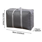 Maxbell 2x Moving House Bag Zippered Reusable Large Storage Bag for Clothes Dorm