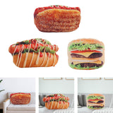 Maxbell Throw Pillow Simulation Food Shape Cartoon Plush Pillow for Dorm Bedroom Car Bread Sausage