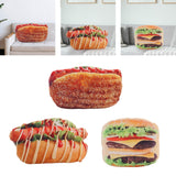 Maxbell Throw Pillow Simulation Food Shape Cartoon Plush Pillow for Dorm Bedroom Car Bread Sausage