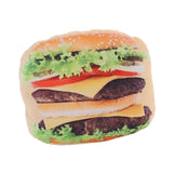 Maxbell Throw Pillow Simulation Food Shape Cartoon Plush Pillow for Dorm Bedroom Car Hamburger