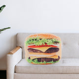 Maxbell Throw Pillow Simulation Food Shape Cartoon Plush Pillow for Dorm Bedroom Car Hamburger