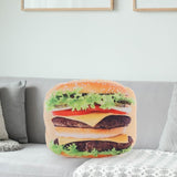 Maxbell Throw Pillow Simulation Food Shape Cartoon Plush Pillow for Dorm Bedroom Car Hamburger