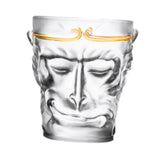 Maxbell Glass Beer Cup Wukong Frosted Small Clear Water Cup for Beverage Juice Milk