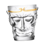 Maxbell Glass Beer Cup Wukong Frosted Small Clear Water Cup for Beverage Juice Milk