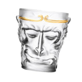 Maxbell Glass Beer Cup Wukong Frosted Small Clear Water Cup for Beverage Juice Milk