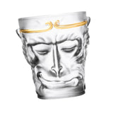 Maxbell Glass Beer Cup Wukong Frosted Small Clear Water Cup for Beverage Juice Milk