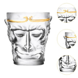 Maxbell Glass Beer Cup Wukong Frosted Small Clear Water Cup for Beverage Juice Milk