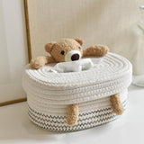 Maxbell Cotton Thread Tissue Box Tissue Storage Box for Office Coffee Table Bathroom bear