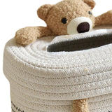 Maxbell Cotton Thread Tissue Box Tissue Storage Box for Office Coffee Table Bathroom bear