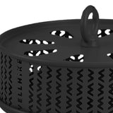 Maxbell Coil Holder Art Container Protective Box Coil Tray for Office Camping Hiking Black