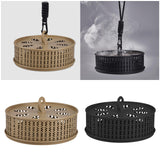 Maxbell Coil Holder Art Container Protective Box Coil Tray for Office Camping Hiking Black