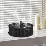 Maxbell Coil Holder Art Container Protective Box Coil Tray for Office Camping Hiking Black