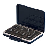 Maxbell Travel Pill Organizer 8 Grids Portable Waterproof Lightweight Pill Container Dark Blue