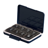 Maxbell Travel Pill Organizer 8 Grids Portable Waterproof Lightweight Pill Container Dark Blue