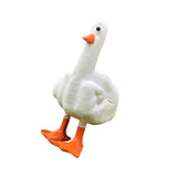 Maxbell Funny Middle Finger Duck Statue Cute Desk Decor for Yard Office Housewarming Style A