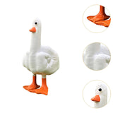 Maxbell Funny Middle Finger Duck Statue Cute Desk Decor for Yard Office Housewarming Style A