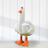 Maxbell Funny Middle Finger Duck Statue Cute Desk Decor for Yard Office Housewarming Style A
