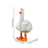 Maxbell Funny Middle Finger Duck Statue Cute Desk Decor for Yard Office Housewarming Style A