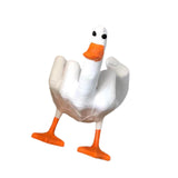 Maxbell Funny Middle Finger Duck Statue Cute Desk Decor for Yard Office Housewarming Style B