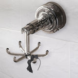 Maxbell 360° Rotating Hooks 6 Claws Easy to Use Stylish Strong Suction Kitchen Hooks Grey