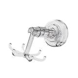 Maxbell 360° Rotating Hooks 6 Claws Easy to Use Stylish Strong Suction Kitchen Hooks Silver