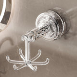 Maxbell 360° Rotating Hooks 6 Claws Easy to Use Stylish Strong Suction Kitchen Hooks Silver