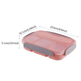 Maxbell Bento Lunch Box Large Capacity Leakproof Salad Box for Picnic Kitchen Travel pink