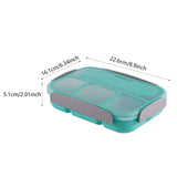 Maxbell Bento Lunch Box Large Capacity Leakproof Salad Box for Picnic Kitchen Travel green
