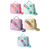 Maxbell Insulated Lunch Box Bag Food Delivery Bag Waterproof Portable Food Container Pink