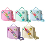 Maxbell Insulated Lunch Box Bag Food Delivery Bag Waterproof Portable Food Container Pink