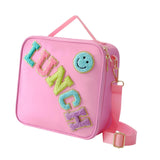 Maxbell Insulated Lunch Box Bag Food Delivery Bag Waterproof Portable Food Container Pink