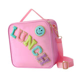 Maxbell Insulated Lunch Box Bag Food Delivery Bag Waterproof Portable Food Container Pink