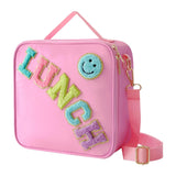 Maxbell Insulated Lunch Box Bag Food Delivery Bag Waterproof Portable Food Container Pink
