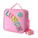 Maxbell Insulated Lunch Box Bag Food Delivery Bag Waterproof Portable Food Container Pink