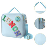 Maxbell Insulated Lunch Box Bag Food Delivery Bag Waterproof Portable Food Container Blue