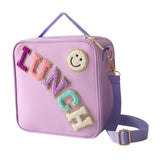 Maxbell Insulated Lunch Box Bag Food Delivery Bag Waterproof Portable Food Container Purple