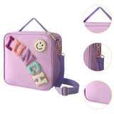 Maxbell Insulated Lunch Box Bag Food Delivery Bag Waterproof Portable Food Container Purple