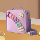 Maxbell Insulated Lunch Box Bag Food Delivery Bag Waterproof Portable Food Container Purple