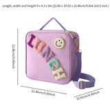 Maxbell Insulated Lunch Box Bag Food Delivery Bag Waterproof Portable Food Container Purple