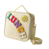 Maxbell Insulated Lunch Box Bag Food Delivery Bag Waterproof Portable Food Container Beige