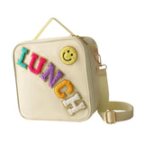 Maxbell Insulated Lunch Box Bag Food Delivery Bag Waterproof Portable Food Container Beige