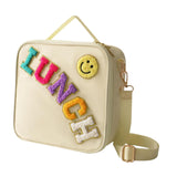 Maxbell Insulated Lunch Box Bag Food Delivery Bag Waterproof Portable Food Container Beige