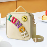 Maxbell Insulated Lunch Box Bag Food Delivery Bag Waterproof Portable Food Container Beige