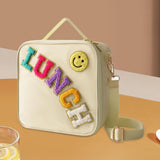 Maxbell Insulated Lunch Box Bag Food Delivery Bag Waterproof Portable Food Container Beige
