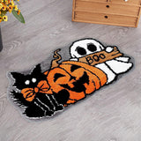 Maxbell Halloween Floor Mat Modern Decorative Area Rug for Porch Balcony Living Room 50cmx80cm
