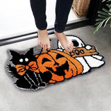 Maxbell Halloween Floor Mat Modern Decorative Area Rug for Porch Balcony Living Room 50cmx80cm