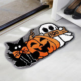 Maxbell Halloween Floor Mat Modern Decorative Area Rug for Porch Balcony Living Room 50cmx80cm