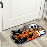Maxbell Halloween Floor Mat Modern Decorative Area Rug for Porch Balcony Living Room 60cmx90cm